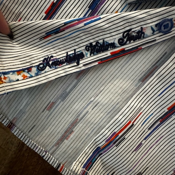 Robert Graham Shipping Lines Cotton Blend Classic Fit Button Down Shirt NWT MED - Picture 5 of 10